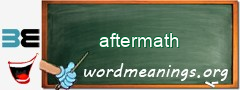 WordMeaning blackboard for aftermath